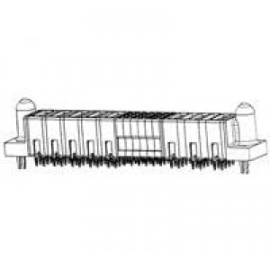 6450140-5, Электропитание платы VERT RCPT 2P+24S+2P MBXL
