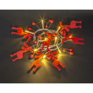 Гирлянда 80 719 NGF-D014-10WW-2AA (новогодние олени 1.2м TR) 80719