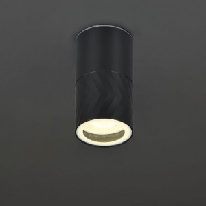 LIGHTING Светильник уличный 5110 потолочный под лампу GU10 IP65 черный IEK LT-UPU0-5110-GU10-1-K02