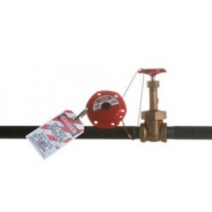 gws51442, Блокиратор тросовый компактный, нейлоновый трос, материал зажима – нейлон, длина троса – 2.4 м, диаметр троса – 1.6 мм, 101х45 мм, цвет – красный, 1 шт/упак