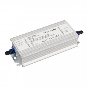 Блок питания ARPJ-LG-562800-PFC (100W, 25-56V, 1.3-2.8A) 039543, Источник тока с гальванической развязкой для светильников и мощных светодиодов. Входное напряжение 120-277 VAC. Выходные параметры: 25-56 В, 1300-2800mА (регулировка встроенным потенциометром, установка по умолчанию 2400мА), 100 Вт. Встроенный PFC >0.95.
