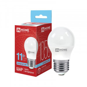 Лампа светодиодная LED-ШАР-VC 11Вт шар 6500К холод. бел. E27 1050лм 230В 4690612024943