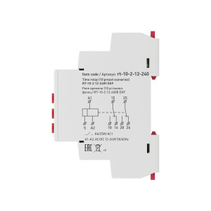 Реле времени (10 устанавл. функц.) RT-10 12-240В PROxima rt-10-12-240