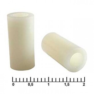 Ф7-3X15, Втулка пластиковая D=7мм, d внутр=3мм, L=15мм / держатель LED