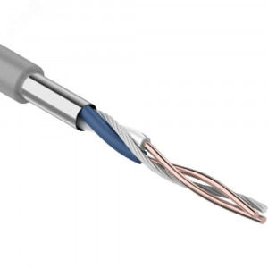Кабель витая пара F/UTP кат.5E 1х2х24AWG solid CU PVC сер. (м) 01-0120