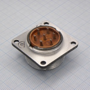 2РМДТ27Б7Ш5В1В, Соединитель  цилиндрический низкочастотный негерметичный