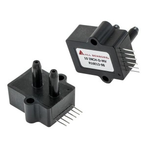 10 INCH-D-MV, Датчики давления для монтажа на плате 0-10" H2O Diff 20mV 16VDC supply