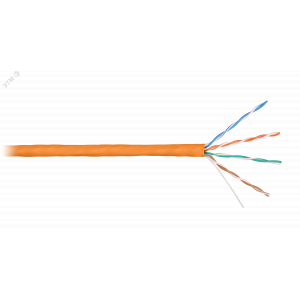 Витая пара СORDLINE U/UTP 4 пары 5e Сu 24A        G(0,51мм) вн.LSZH орн.305м УТ-00000440