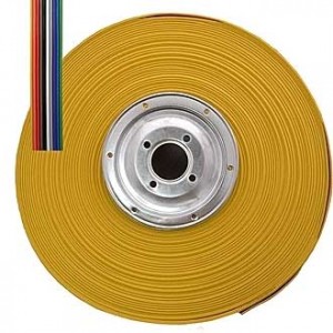 RCA-10 COLOR, Плоский кабель шлейф 10pin, шаг 1.27мм, бухта 30,5 м. цветной