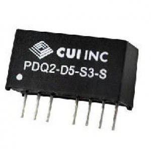 PDQ2-D48-S3-S, Преобразователи постоянного тока в постоянный с изоляцией 36-75Vin 3.3Vout 500mA 1.65W Iso SIP8
