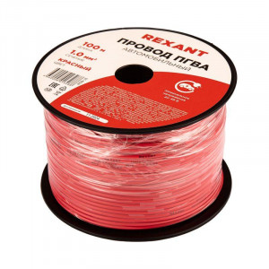 Провод ПГВА 1х1,00мм2, красный, бухта 100м