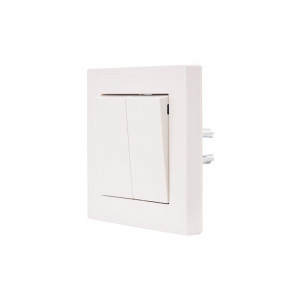 Выключатель 2-кл. СП Vesna механизм крем. 742-0388-101