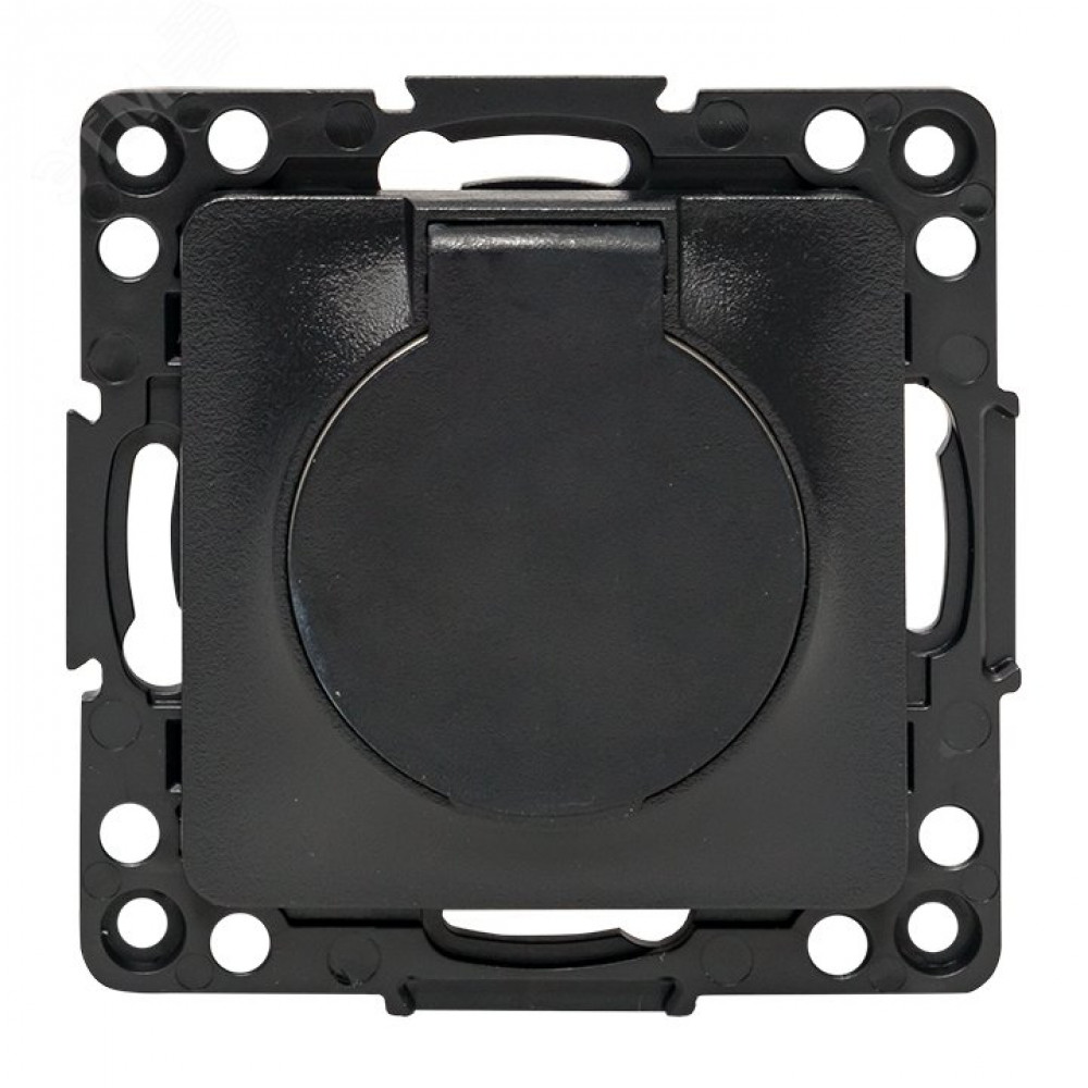 Изображение товара Розетка 1-м СП Стокгольм 16А IP44 с заземлительной защитой и шторками PROxima