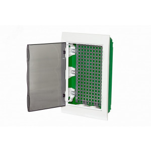 Корпус встраиваемый с прозрачной дверью 3ряд/36мод 2 розетки City9 Box IT к EZ9E312S2FIT