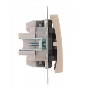 Выключатель 2-кл. 1п СП Karina 10А IP20 механизм крем. 707-0388-101