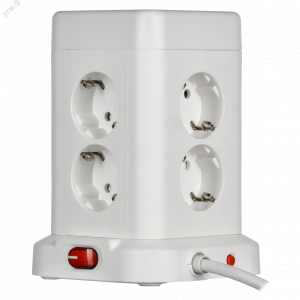 DOMINIC Удлинитель У08K 8 мест 2P+PE 1,5м 3х1,0мм2 16А/250В USB A+C 20Вт белый IEK DN-YP30-16-08-01-ZKU-K01