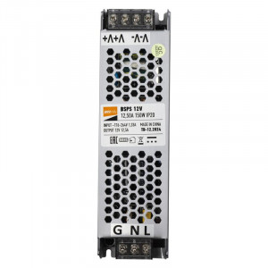 Блок питания для светодиодной ленты 150Вт 12.5А 12В IP20 BSPS метал. 5024397