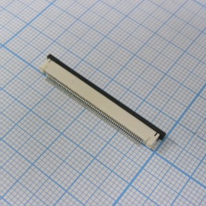 FPV-WZB-60 (0.5мм), Разъем для плоского шлейфа, 60 контактов, шаг 0.5мм, нижние контакты