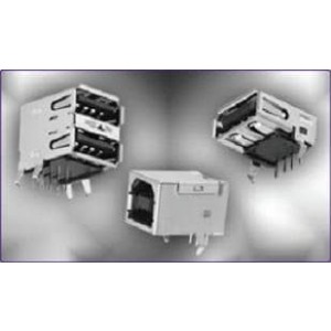 KUSBX-BS1N-W30, USB-коннекторы B TYPE RECEPTACLE WHITE 30u GOLD