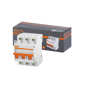 Автоматический выключатель ВА47-63 3Р 25А 4,5кА х-ка B SQ0218-0057