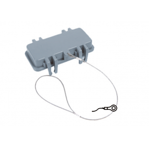 Защитная крышка H10B-PC-4S-NT, Защитная крышка, типоразмер 10B, без уплотнителя, без защелок (упоры для двух защелок), с удерживающей стропой от утери с кольцевым наконечником, материал корпуса: пластик