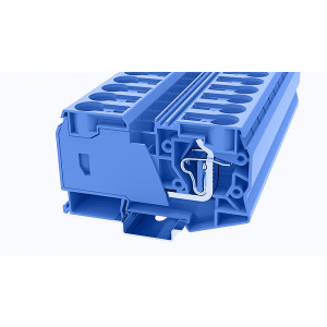 WS35-01P-12-00Z(H), Проходная клемма, тип фиксации провода: пружинный, номинальное сечение: 35 мм кв., 125A, 800V, ширина: 16 мм, цвет: синий, тип монтажа: DIN35