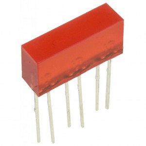L-845/3SRDT, Светодиодный модуль 5х16мм/красный/640нм/20-60мкд/120°