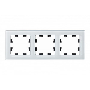 Рамка 3-м AtlasDesign Nature стекло бел. SE ATN320103