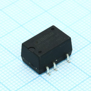 AM1LS-0512S-NZ, DC/DC, 1Вт, вход 4.5…5.5В, выход 12В/0.084А, изоляция 1000В DC, КПД 80%, максимальная емкостная нагрузка не более 220мкФ, для поверхностного монтажа, 12.7x11.2x7.25мм, -40…105°C, пластик