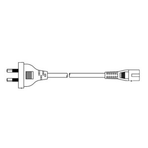 2155H 10 C3, Кабели питания переменного тока 2PIN 6' DETACHABLE BLACK