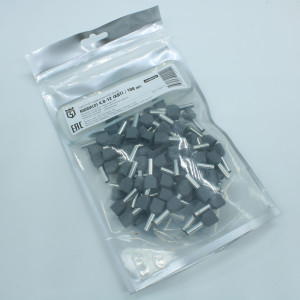 Наконечник штыревой втулочный изолированный НШВИ(2) 4.0-12, Наконечник штыревой втулочный изолированный, двойной 