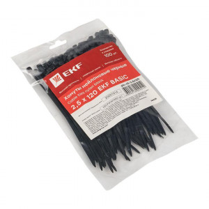 Хомут кабельный 2.5х120 нейл. черн. (уп.100шт) plc-cb-2.5x120