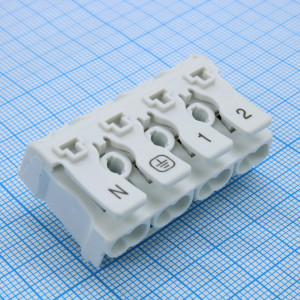GT238-10.0-04P-19-05, Электромонтажный клеммник на 4 контакта