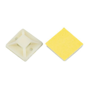Площадка самоклеящаяся 20х20мм бел. (уп.100шт) plc-20x20