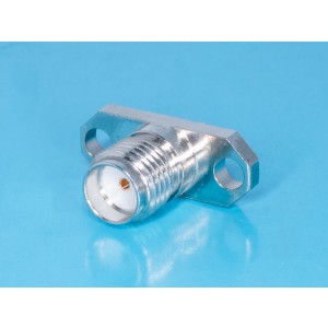 SMA-BJ1, Разъем SMA гнездо на блок, пайка, крепление под 2 винта