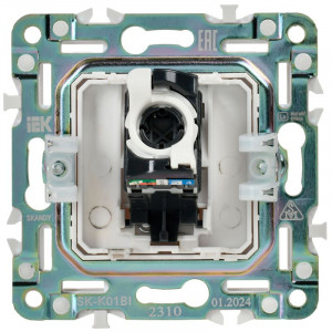 SKANDY Розетка компьютерная RJ45 кат.5E SK-K01Bl черный IEK SK-K10-1-K02