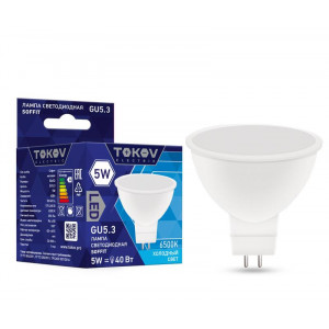 Лампа светодиодная 5Вт Soffit 6500К GU5.3 176-264В TKE-MR16-GU5.3-5-6.5K