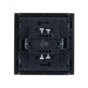 FORTE&PIANO Выключатель 1-клавишный с индикацией 10А FP502 сталь IEK FP-V10-1-10-1-K46