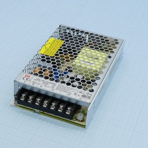 LRS-150-15, AC-DC, 150Вт, вход 85…264В AC, 47…63Гц, выход 15В/10A, рег. вых ±10%, изоляция 4000В AC, в кожухе 159х97х30мм, -30…+70°С
