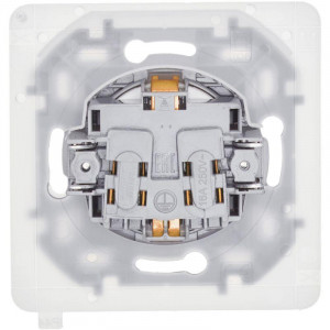 Розетка 1-м СП Inspiria 16А IP44 250В 2P+E защ. шторки с крышкой немецк. стандарт механизм бел. Leg 673740