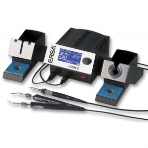 0IC2000AC, Двухканальная станция для беcсвинцовой пайки, в комплекте паяльник i-TOOL (0100CDJ) и термопинцет CHIP TOOL (0450MDJ)