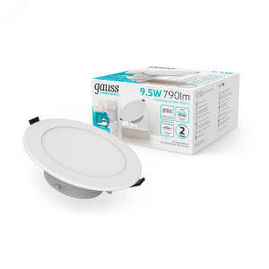 Светильник Elementary Downlight круг 9,5W 790lm 4000K 185-250V IP54 110*44 монтаж белый LED 1/40 999420209