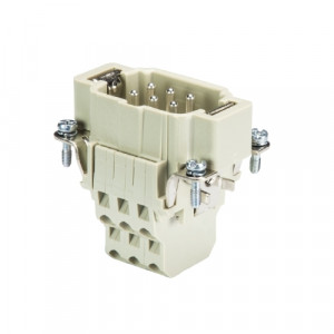 Вилочная контактная вставка BAS STM 6 2,5 50 AG, Вилочная контактная вставка, двойная пружинная фиксация, 6 полюсов + PE, типоразмер 6B, 500V, 16A, сечение обслуживаемых проводников 0,14-2,5 мм кв, тип покрытия контактов: серебро,