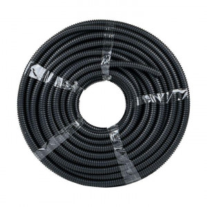 Труба гофрированная d20мм с протяжкой безгалоген. трудногорючая (FRHF) (уп.100м) Plast PROxima FRHF-20