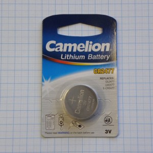 CR2477   Camelion, Элемент питания литиевый,3В