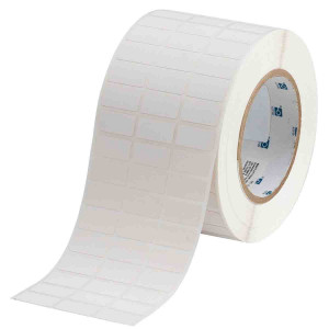 brd121569, THT-5-472-10 этикетки,  материал B-472, высокотемпературный полиимид, белый матовый, размер 25.4х12.7мм, 10000 шт. в рул.