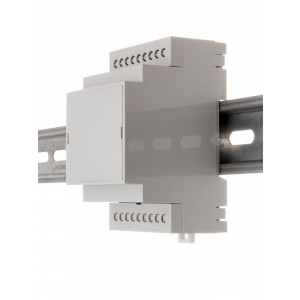 D3M-RU, Корпус на 3 модуля для установки на DIN-рейку, размеры: 90,2х57,5х53,5 мм, мат.: ABS-UL-94V0, цвет: светло-серый RAL7035. Под клеммные блоки шаг 5.08мм. Аналог корпуса Gainta D3MG