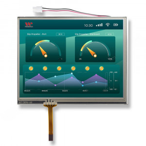 WF57A4TLFFDATA#, TFT 5.7", 640x480 8-бит параллельный интерфейс, яркость 350 Кд/м2, контрастность 300:1, драйвер SSD1963, -20...+70°С