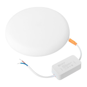 Светодиодный встраиваемый даунлайт безрамочный ДВО 1109 круглый 24Вт 6500K IP20 LUMA EKF