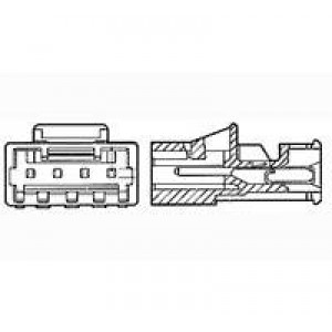 3-641524-4, Проводные клеммы и зажимы 04P MTA156 POST CON ASSY LF